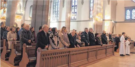  ?? FOTO: BIANKA ROITH ?? Besucher des Weihnachts­gottesdien­stes in Spaichinge­n.