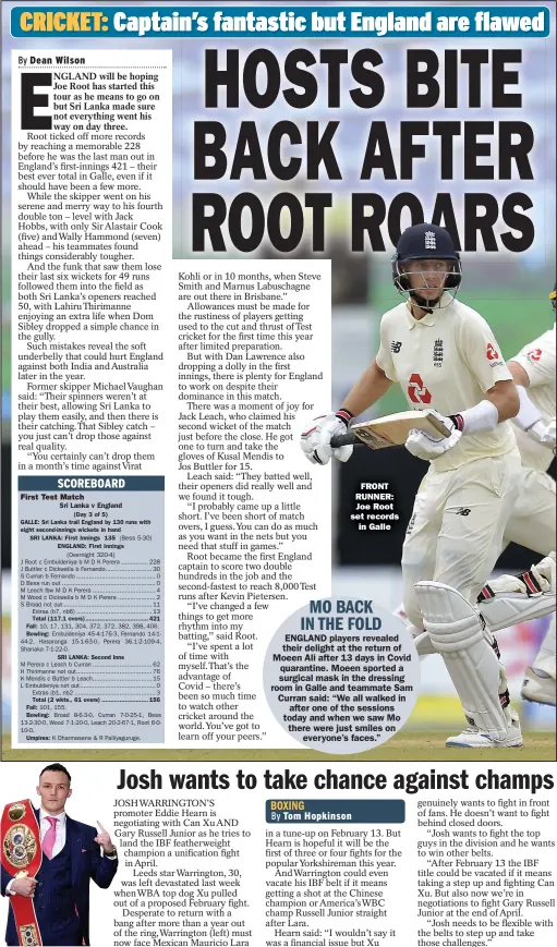  ??  ?? FRONT RUNNER: Joe Root set records
in Galle