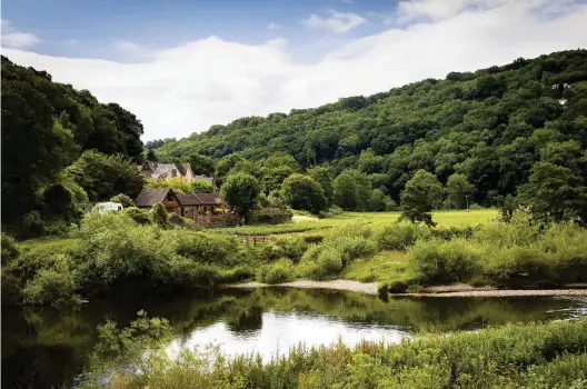  ??  ?? ABOVE Higher upstream, the river winds its way through forested hillsides of the Wye Valley