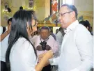  ??  ?? Efraín Cepeda, presidente del Congre- so, y Yolima Carrillo, presidenta del Consejo Nacional Electoral.