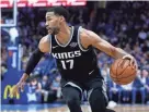  ?? SUE OGROCKI, AP ?? Sacramento Kings forward Garrett Temple (17) during an NBA basketball game against the Oklahoma City Thunder in Oklahoma City, Monday, March 12, 2018.