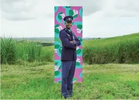  ??  ?? GOING BEYOND CALL OF DUTY: South Africa’s first Integrity Idol, police officer Captain Vinny Pillay, received his award at Artscape Theatre.