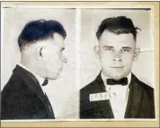  ?? THE INDIANAPOL­IS STAR — THE ASSOCIATED PRESS FILE ?? This shows Indiana Reformator­y booking shots of John Dillinger, stored in the state archives, and shows the notorious gangster as a 21-year-old.