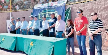  ?? /VERÓNICA SALINAS ?? Arranca el XXVII Campeonato Nacional de Softbol en San Isidro y culminará el próximo miércoles