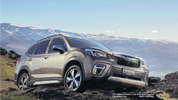  ??  ?? The Subaru Forester is the 2018 New Zealand Car of the Year. PHOTO: SUPPLIED