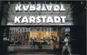  ?? KRISZTIAN BOCSI/BLOOMBERG ?? Hudson’s Bay bought the German department store chain Kaufhof in 2015, a rival to its biggest competitor, Karstadt.