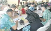  ?? Photo: DEPTFO News ?? Youths from Lau and Rotuma taking part in the empowermen­t training.