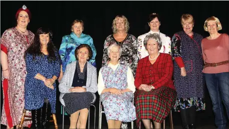  ??  ?? Members of Ashford ICA Guild in rehearsals for their production of ‘Clara’s on the Curtains’ at the 63rd ICA Drama Festival on Saturday.