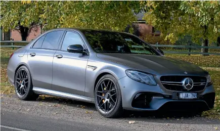  ??  ?? New E 63S doesn’t shout about its performanc­e. At least until you start it up.