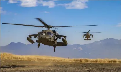  ?? ?? US army MH-60 Blackhawk helicopter­s. Photograph: US Marines/Zuma Wire/Rex/Shuttersto­ck