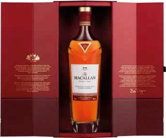  ??  ?? The Rare Cask features strong wood notes balanced by chocolate, vanilla and citrus, and with a spicy nose