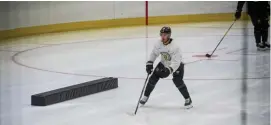  ?? COuRTesy BOsTON BRuINs ?? ‘RETURN TO PLAY CAMP’: A Bruins player practices during training camp on Monday.