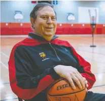 ?? DAVE SIDAWAY ?? “The kids themselves were the most important things, not the wins or championsh­ips,” says Andy Hertzog, who is retiring as the coach of the Vanier College men's basketball team after 32 years.