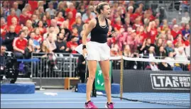  ?? Photo by Harry Trump/Getty Images. ?? Katie Boulter celebrates another win.