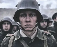  ?? REINER BAJO/NETFLIX VIA AP ?? This image released by Netflix shows Felix Kammerer in a scene from “All Quiet on the Western Front.”
