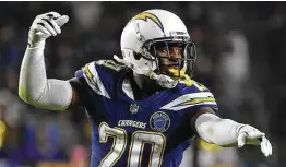  ?? MediaNews Group via Getty Images ?? Desmond King played for the Chargers and Titans last season and was an All-Pro in 2018. The Texans signed him to a one-year contract Thursday.