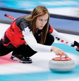  ?? NATACHA PISARENKO/THE ASSOCIATED PRESS ?? Rachel Homan didn’t have the Olympic experience she was hoping for last year, but has been absolutely dominating once again this season.