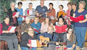  ?? DESIREE ANSTEY/JOURNAL PIONEER ?? St. Malachy’s folk choir sings in harmony for a very special concert to be held at St. Malachy’s Catholic Church in Kinkora Sunday.