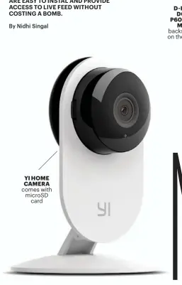  ??  ?? YI HOME CAMERA comes with microSD card