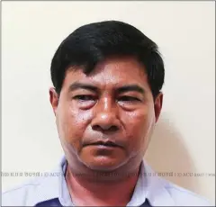  ?? SUPPLIED ?? Council for the Developmen­t of Cambodia official Chhim Piseth, 52, was convicted on corruption charges yesterday, with the Phnom Penh court suspending the entirety of his two-year prison sentence.