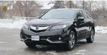  ?? JIL MCINTOSH/DRIVING ?? The 2018 Acura RDX Elite handles snow easily.