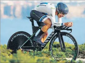  ?? FOTO: MOVISTAR TEAM ?? Castroviej­o e Izagirre serán los ciclistas que tomarán parte en la contrarrel­oj