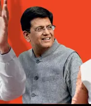  ??  ?? PIYUSH GOYAL Minister for Railways and for Commerce & Industry