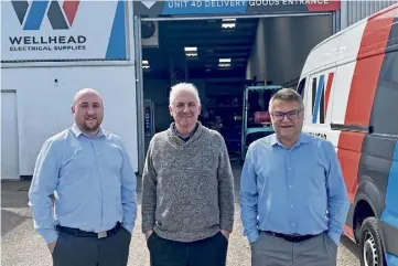  ?? ?? TEAM: From left are sales manager Dan Eager, finance director Charlie Ogg and sales and project director Greg Rastall.