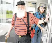  ?? Tony Bullard / For the Chronicle ?? Ken Levin and son Herschel Levin are on their way to continue their educations at Sam Houston State University after graduating together at LSC-CyFair.