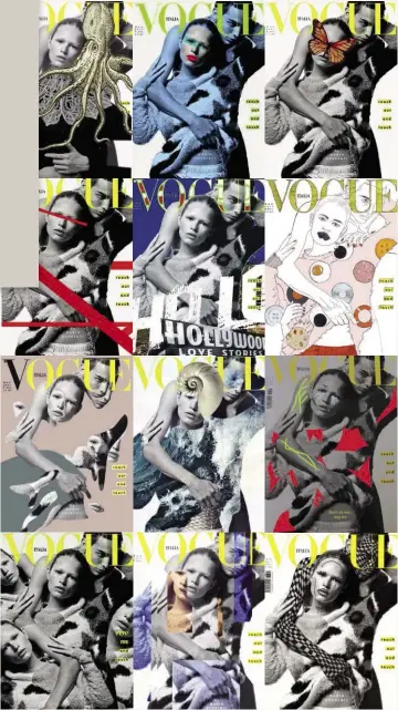  ??  ?? Le cover di maggio rielaborat­e dai lettori e scelte da Instagram tra quelle inviate al profilo @vogueitali­a #createandt­ouch. Dall’alto, da sinistra a destra. serrahanim, yvestarle, yvestarle, yvestarle, _alessandro­bernuzzi–, kim. lea.adam, barrakuz,...