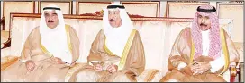  ??  ?? His Highness the Crown Prince Sheikh Nawaf Al-Ahmad Al-Jaber Al-Sabah receives the UAEMiniste­r of Tolerance Sheikh Nihan bin Mubarak Al Nahyan.