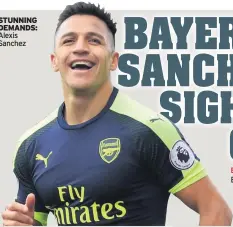  ??  ?? STUNNING DEMANDS: Alexis Sanchez