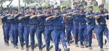  ?? ?? Officials of NSCDC on parade