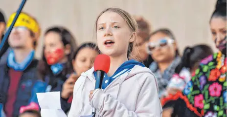  ?? FOTO: AFP ?? Anders als andere: Greta Thunberg hat in der Öffentlich­keit schon viele emotionale Reden gehalten.