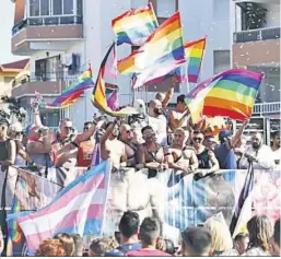  ?? M. H. ?? Asistentes al Pride de Torremolin­os.