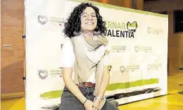  ?? JORGE ARMESTAR ?? Ana Iglesias, candidata de Trujillo y voz de la canción de la campaña.