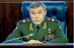  ?? AP ?? Valery Gerasimov, chief of the general staff of Russia’s armed forces, says the US and its allies have ‘‘set out an aggressive vector in their foreign policy’’.