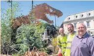  ??  ?? ●●A dinosaur garden was part of last year’s Rochdale in Bloom entry