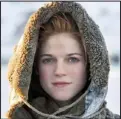  ??  ?? Wrapped up in role: Ygritte