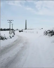  ??  ?? SNOWED UNDER Looking along Portsdown Hill in 2010.