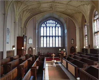  ??  ?? The interior of Collon Church of Ireland