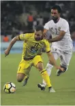  ?? AFP ?? Lebanese club Al Ahed, yellow, played hosts Al Zawraa in Karbala on Tuesday
