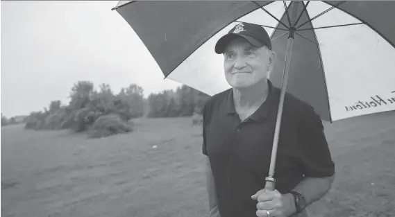  ?? PHOTOS: DAX MELMER ?? Phil Dupuis, president of the Sandpoint Court residents associatio­n, is upset about a new housing developmen­t coming to the area. “To put in a new subdivisio­n at a time when everyone is struggling with water in their basements, it just doesn’t make...