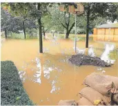  ?? FOTO: GRAF-RECKE-STIFTUNG ?? So sah das Gelände der GrafRecke-Stiftung nach dem Hochwasser aus.