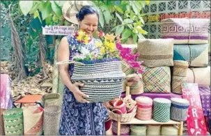  ?? SUPPLIED ?? Sorn Chantha at her shop in the capital’s Chamkarmon district.