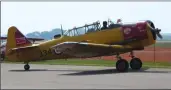  ?? FILE PHOTO ?? A Harvard aircraft on display in Medicine Hat is the aircraft Thomas Dick trained in and was flying when he had an accident that resulted in his death in 1944.