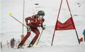  ?? Foto: Luis Ordonez ?? David Sambale, U23‰Vizeweltme­ister im Skibergste­igen aus Immenstadt.