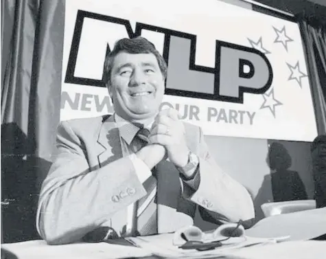  ?? Photo / National Library ?? Jim Anderton launches the first New Labour conference in June 1989.