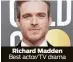  ?? Richard Madden Best actor/TV drama ??