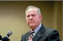  ?? PHOTO: REUTERS ?? Judge Roy Moore shows no signs of backing down despite the demand of a growing number of Washington Republican­s for him to step aside.